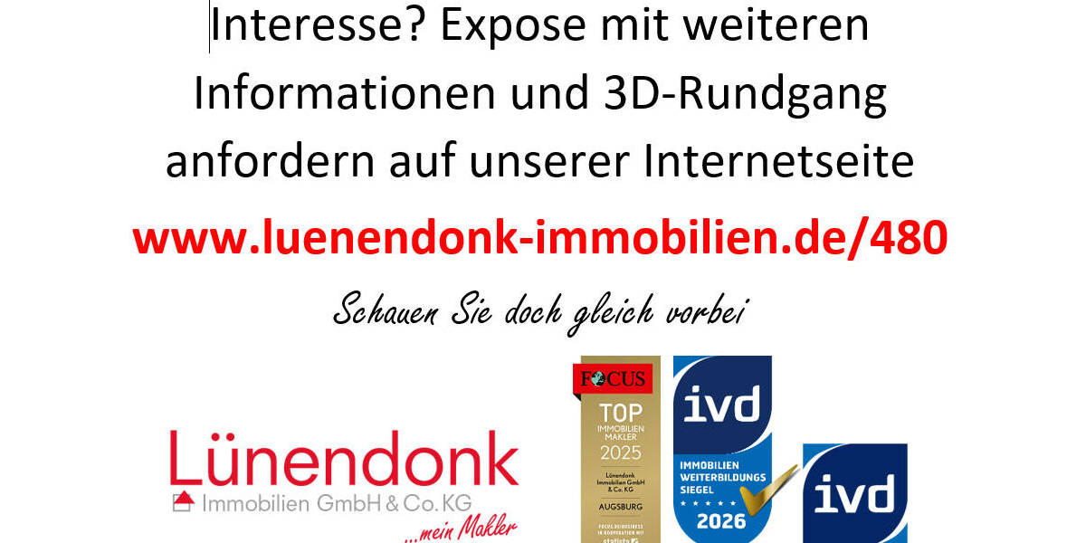 Etagenwohnung Aystetten - 4 Zimmer, 116 m&sup2;, 432.500&euro; | Angebot:25695153