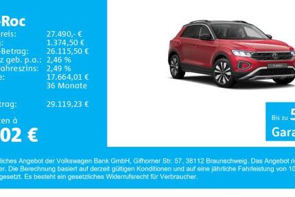 VW T-Roc 7.000 km 27.490 &euro; Gersthofen 86368