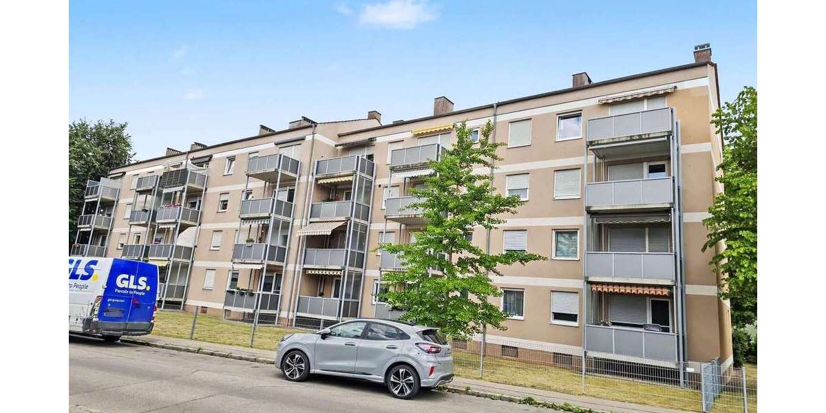 Etagenwohnung Augsburg Haunstetten-Siebenbrunn - 3 Zimmer, 64 m&sup2;, 298.000&euro; | Angebot:26881468