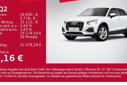 Audi Q2 5.400 km 28.890 € Gersthofen 86368