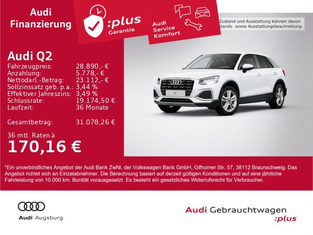 Audi Q2 5.400 km 28.890 € Gersthofen 86368