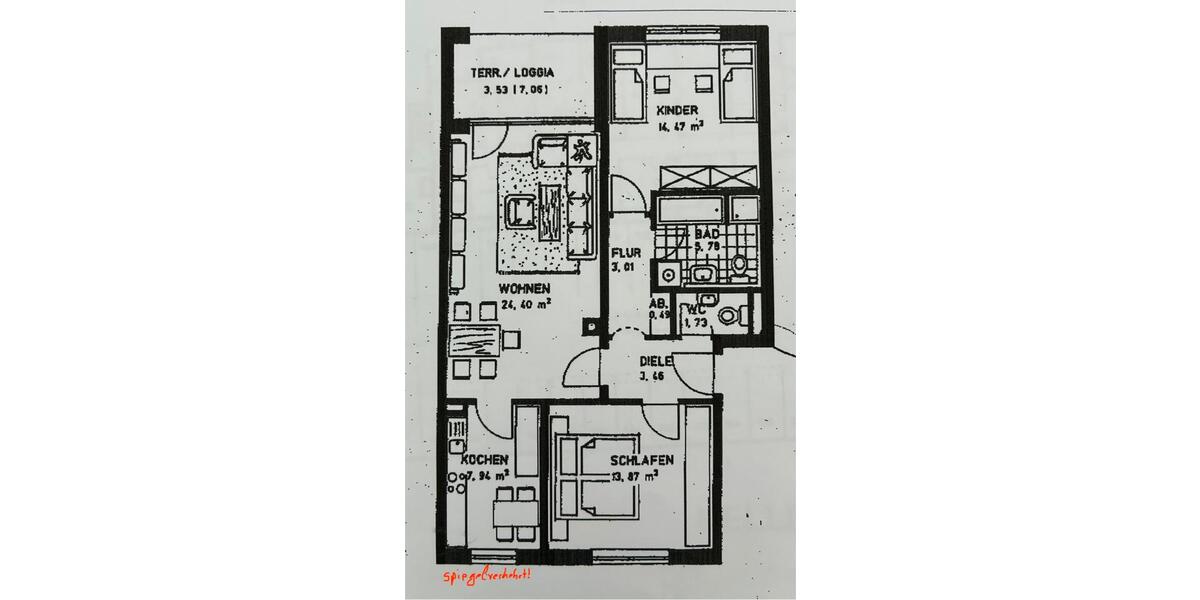 Etagenwohnung Königsbrunn - 3 Zimmer, 79 m&sup2;, 1.260&euro; | Angebot:26399579