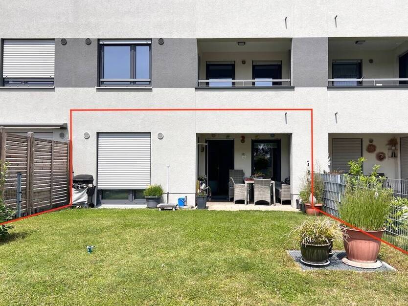 2 ZKB mit Gartenanteil und TG-Stellplatz, Baujahr 2016