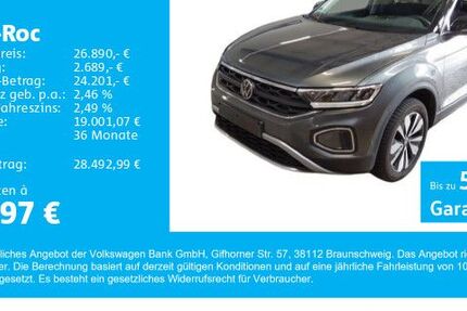 VW T-Roc 10.600 km 26.890 € Gersthofen 86368