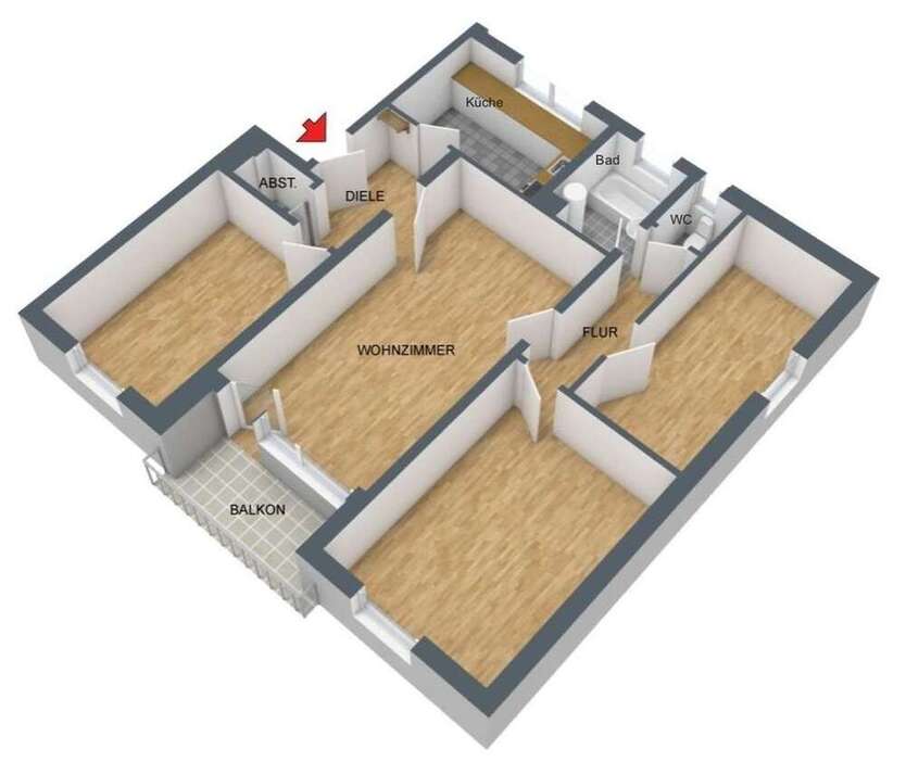 Wohnung zum Mieten in Augsburg 855 € 87 m²