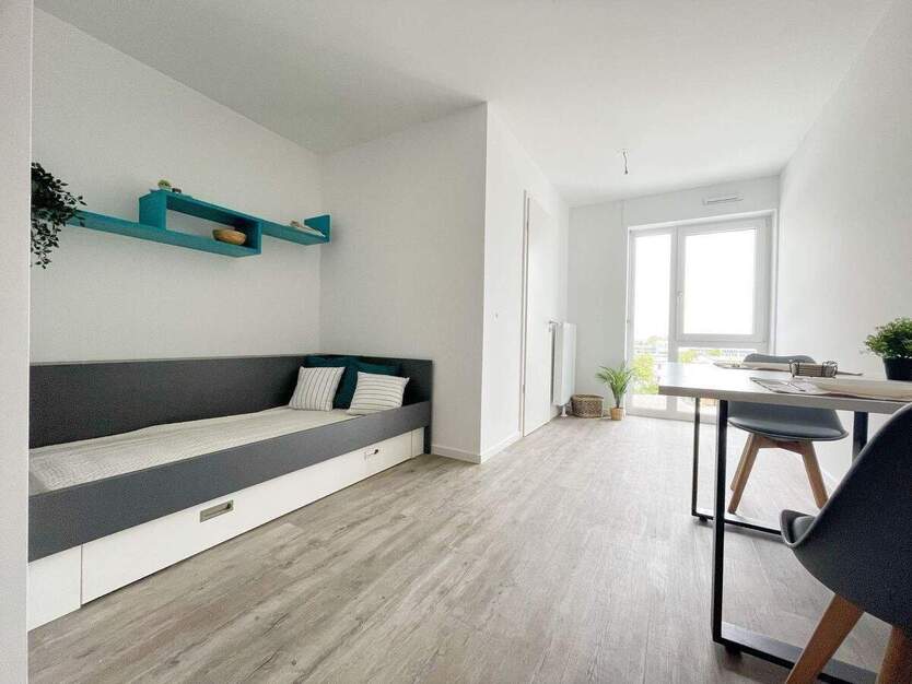 Modern möbliertes 1 Zimmer Apartment mit Balkon, W-Lan und TG-Stellplatz 1 zimmer