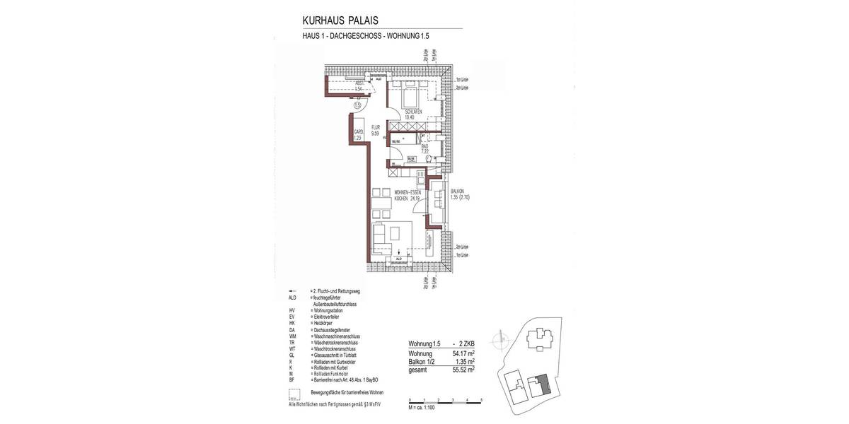 Etagenwohnung Augsburg Göggingen - 2 Zimmer, 55 m&sup2;, 489.900&euro; | Angebot:25749193