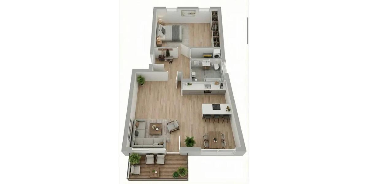 Hochparterre Augsburg Bergheim - 2 Zimmer, 70 m&sup2;, 339.000&euro; | Angebot:25404684