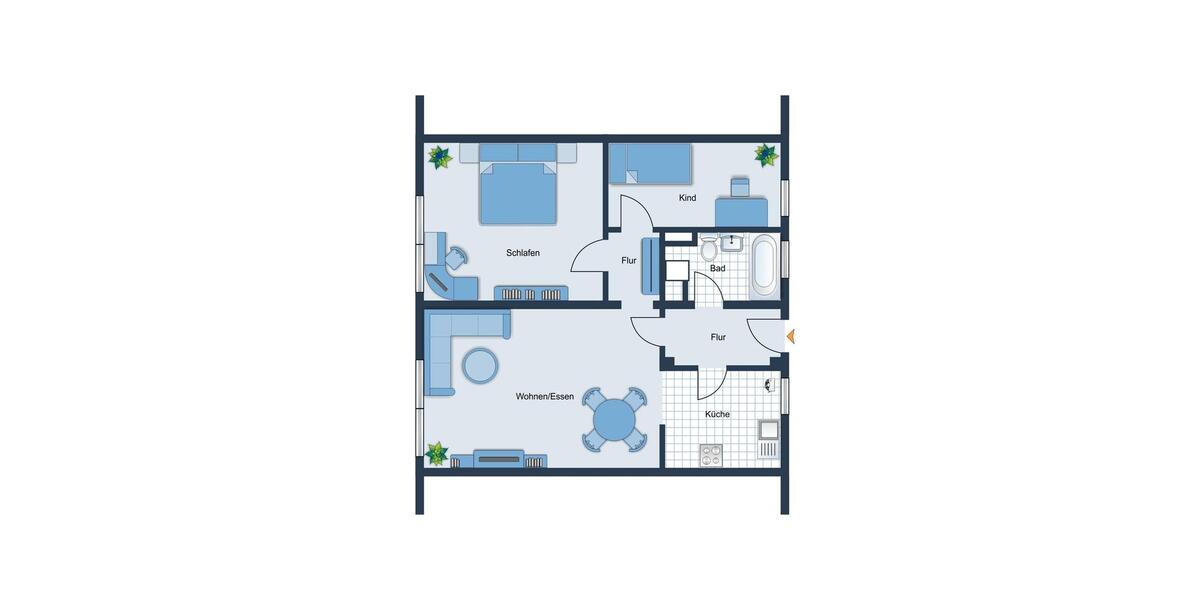 Etagenwohnung Augsburg Oberhausen - 2.5 Zimmer, 63 m&sup2;, 850&euro; | Angebot:26265581
