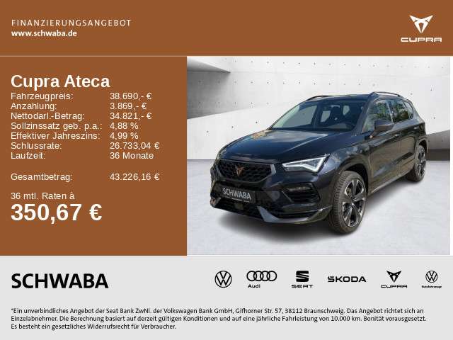 Cupra Ateca 2.001 km 38.690 &euro; Gersthofen 86368