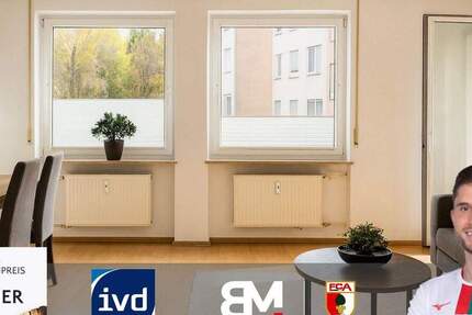 Bezugsfrei! Helle 3-Zimmer-Wohnung mit Stellplatz & Balkon in Neusäß-Steppach -2010 saniert 3 zimmer