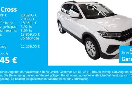 VW T-Cross 7.700 km 20.390 € Gersthofen 86368