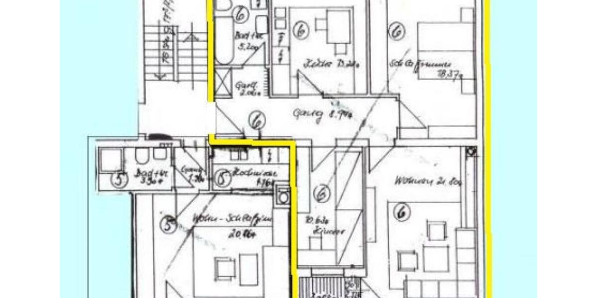 Gepflegte 3-Zimmer-Wohnung mit Südbalkon,Tg. 3 zimmer