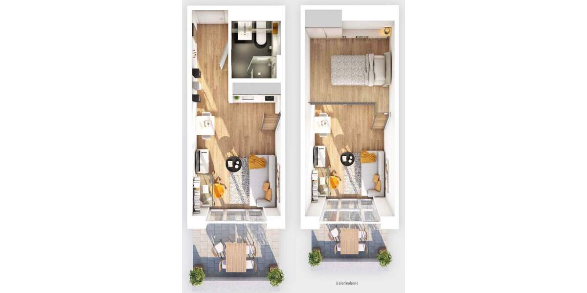1,5 Zi.-Galerie-Apartment mit Balkon und Traumblick für Studenten 1 zimmer