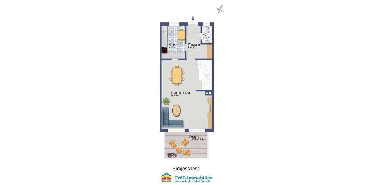 Reihenmittelhaus Langweid am Lech Langweid - 5 Zimmer, 152 m&sup2;, 685.000&euro; | Angebot:26189904