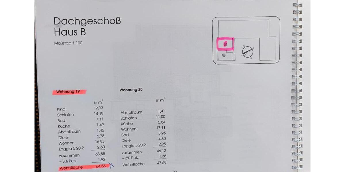 Dachgeschoßwohnung Schwabmünchen - 3 Zimmer, 65 m&sup2;, 265.000&euro; | Angebot:25952023