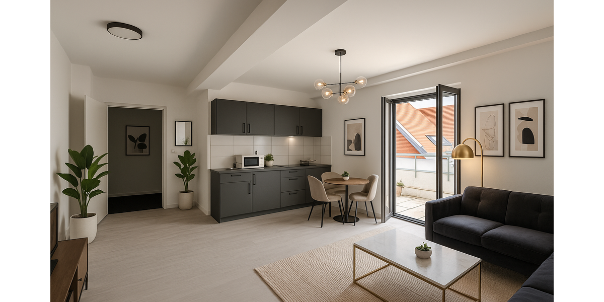 Etagenwohnung Königsbrunn - 1 Zimmer, 23 m&sup2;, 124.470&euro; | Angebot:23540799