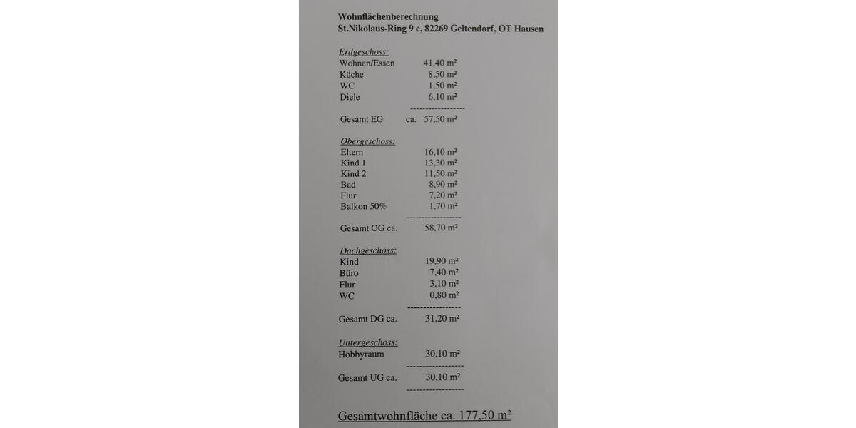 Reihenhaus Geltendorf - 6 Zimmer, 150 m&sup2;, 2.050&euro; | Angebot:26421310
