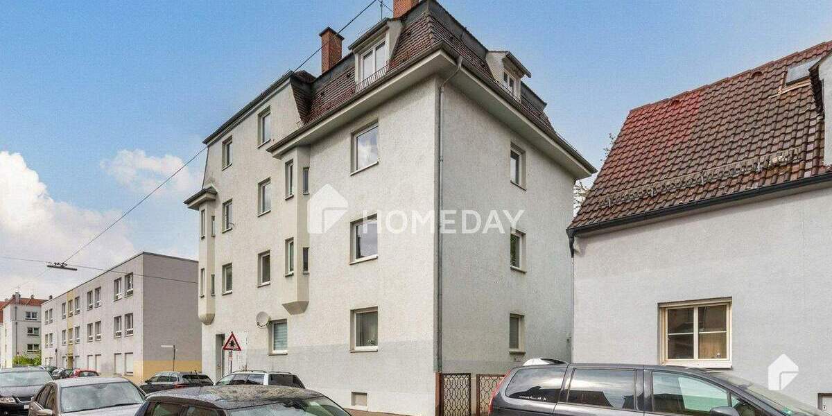 Etagenwohnung Augsburg Oberhausen - 2 Zimmer, 55 m&sup2;, 199.000&euro; | Angebot:25737436