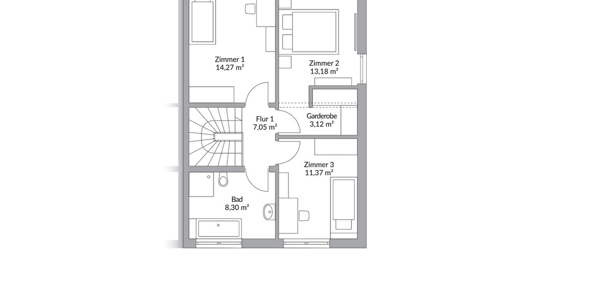Doppelhaushälfte Fischach OT Wollmetshofen Wollmetshofen - 4 Zimmer, 116 m&sup2;, 476.900&euro; | Angebot:25698596