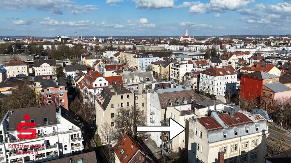 Etagenwohnung Augsburg Antonsviertel - 3 Zimmer, 148 m&sup2;, 699.000&euro; | Angebot:24713626