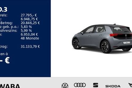 VW ID.3 36.600 km 26.890 &euro; Gersthofen 86368