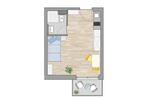 Etagenwohnung Augsburg Antonsviertel - 1 Zimmer, 26 m&sup2;, 540&euro; | Angebot:26413766