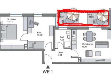 3 Zimmer Wohnung in Augsburg | Kernsaniert 3 zimmer