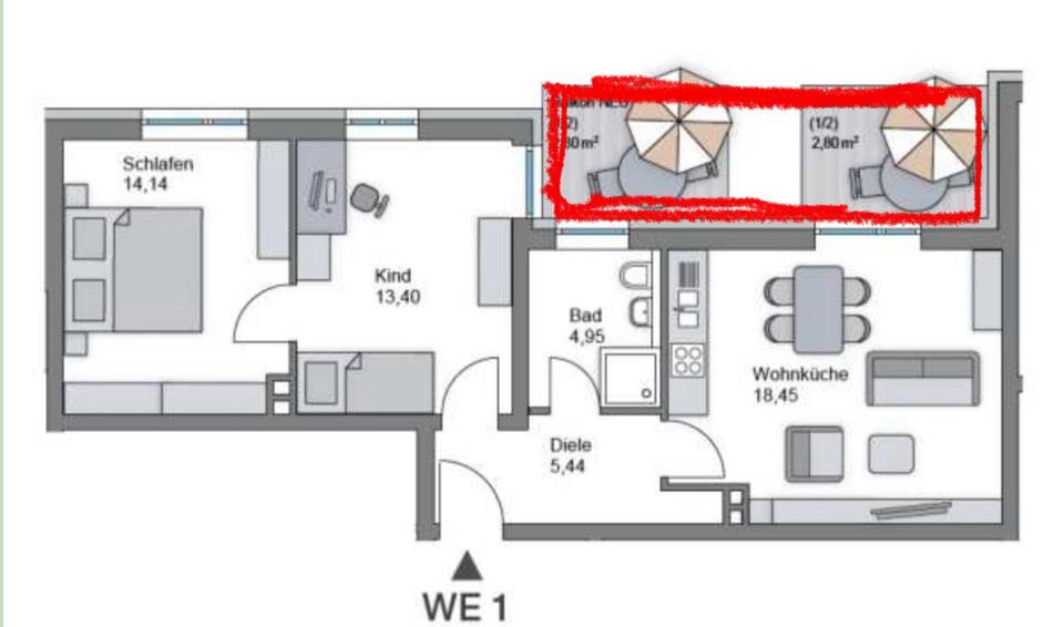 3 Zimmer Wohnung in Augsburg | Kernsaniert 3 zimmer