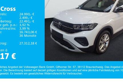 VW T-Cross 16.695 km 24.990 € Gersthofen 86368