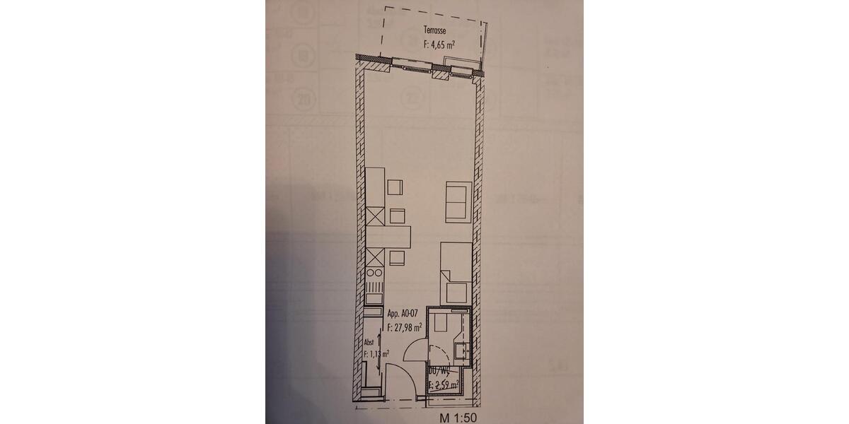 1 Zi. nähe Uniklinik Augsburg vollmöbiliert EBK 1 zimmer