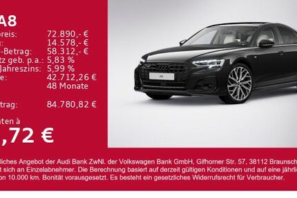 Audi A8 53.900 km 72.890 € Gersthofen 86368