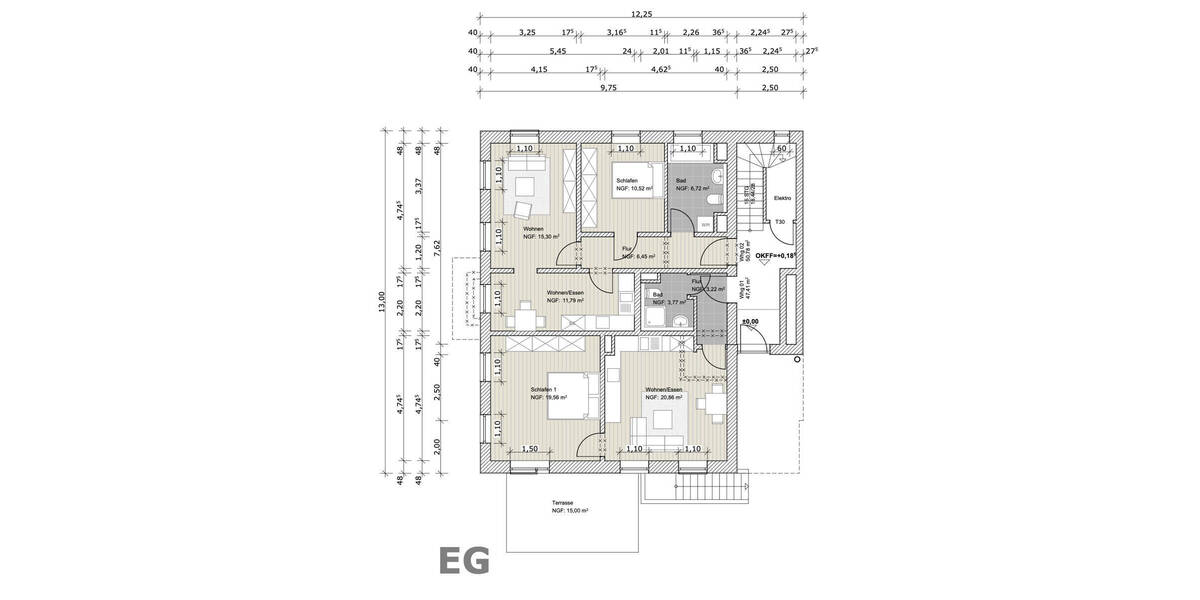 Etagenwohnung Schwabmünchen - 2 Zimmer, 54 m&sup2;, 266.000&euro; | Angebot:26418587