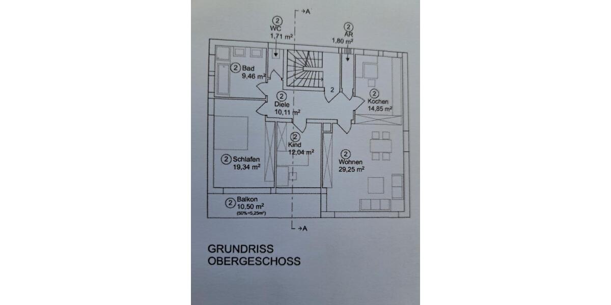 Etagenwohnung Neusäß - 3 Zimmer, 105 m&sup2;, 349.000&euro; | Angebot:27021012