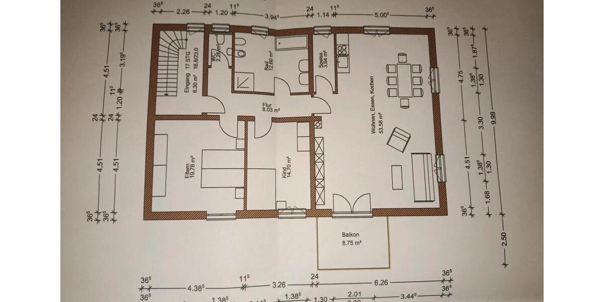 Etagenwohnung Hiltenfingen - 3 Zimmer, 115 m&sup2;, 1.200&euro; | Angebot:26531580