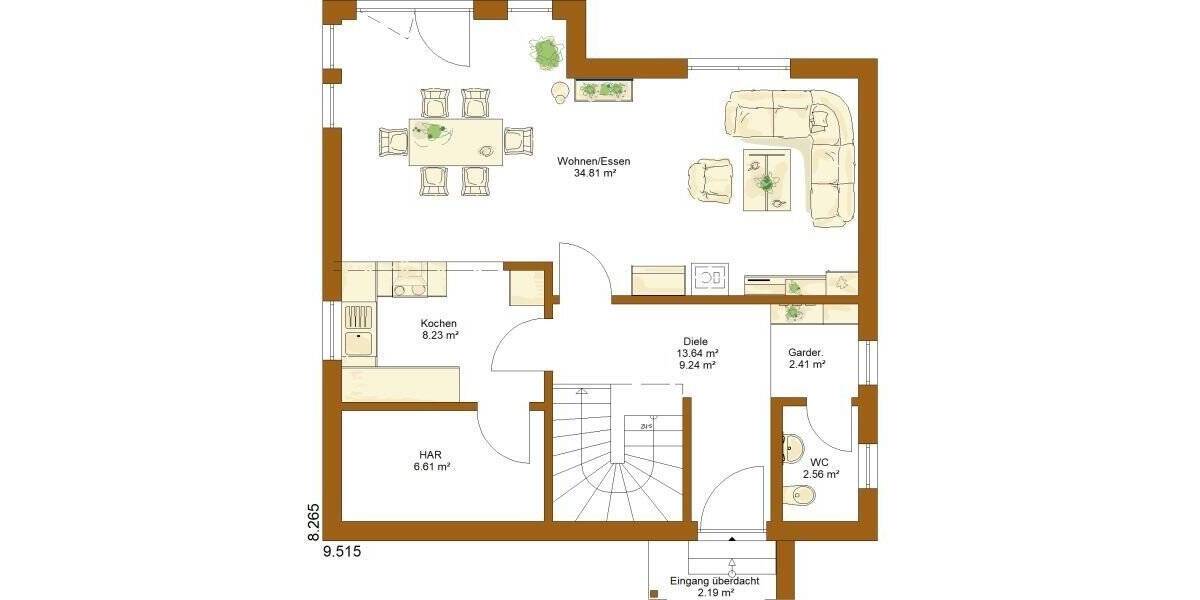 Einfamilienhaus Untermeitingen - 4 Zimmer, 126 m&sup2;, 629.700&euro; | Angebot:25820049
