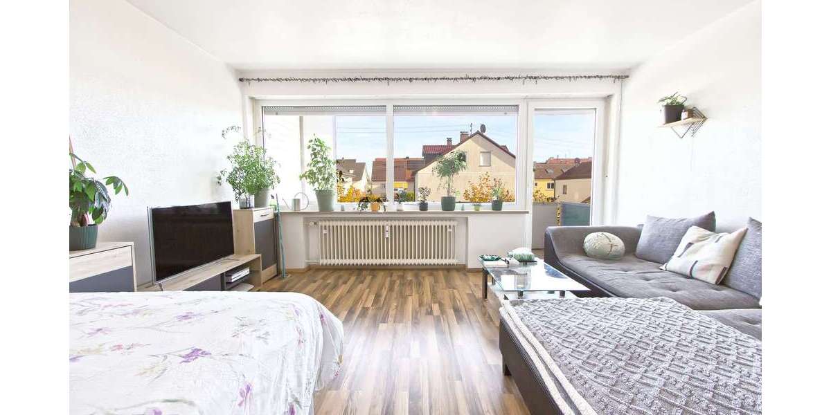Etagenwohnung Augsburg Bärenkeller - 1 Zimmer, 42 m&sup2;, 169.000&euro; | Angebot:23527301