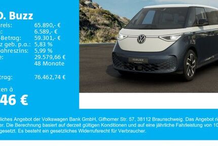 VW ID. Buzz 4.444 km 65.890 € Gersthofen 86368
