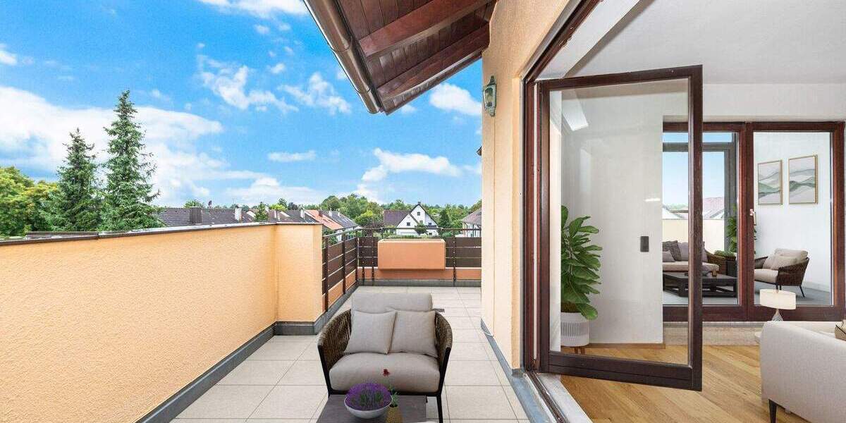 Freiraum nach oben: 4-Zimmer-Wohnung mit Dachterrasse & 3 private Dachräume für Platz zum Entfalten 4 zimmer
