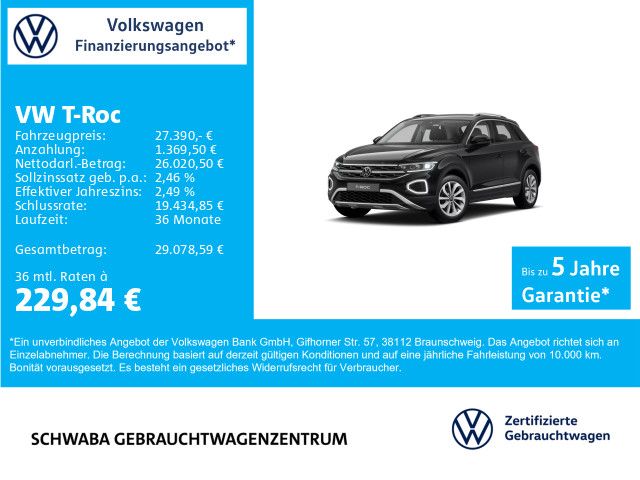 VW T-Roc 8.500 km 27.390 &euro; Gersthofen 86368