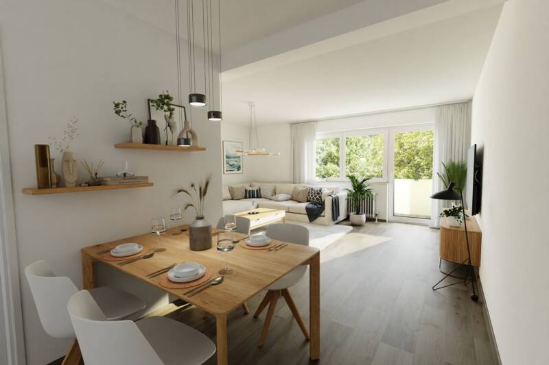 Etagenwohnung Augsburg Hochzoll - 3 Zimmer, 90 m&sup2;, 249.000&euro; | Angebot:26154140