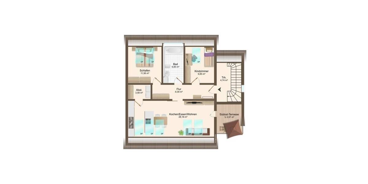 Etagenwohnung Merching - 3 Zimmer, 76 m&sup2;, 469.900&euro; | Angebot:25802334