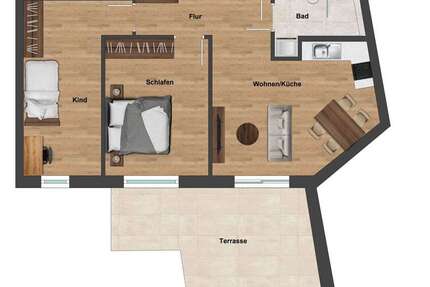 Wohnung Augsburg Innenstadt - 3 Zimmer, 71 m&sup2;, 585.000&euro; | Angebot:25271417