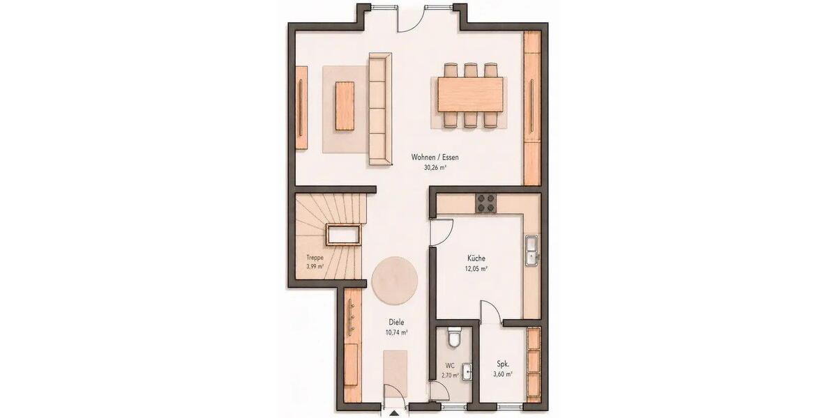 Doppelhaushälfte Aindling - 4 Zimmer, 125 m&sup2;, 580.000&euro; | Angebot:26443842