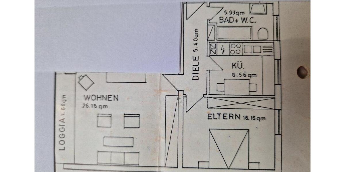 Etagenwohnung Augsburg Haunstetten-Siebenbrunn - 2 Zimmer, 62 m&sup2;, 269.000&euro; | Angebot:26039811