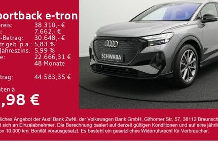 Audi Q4 e-tron 21.400 km 38.310 € Gersthofen 86368