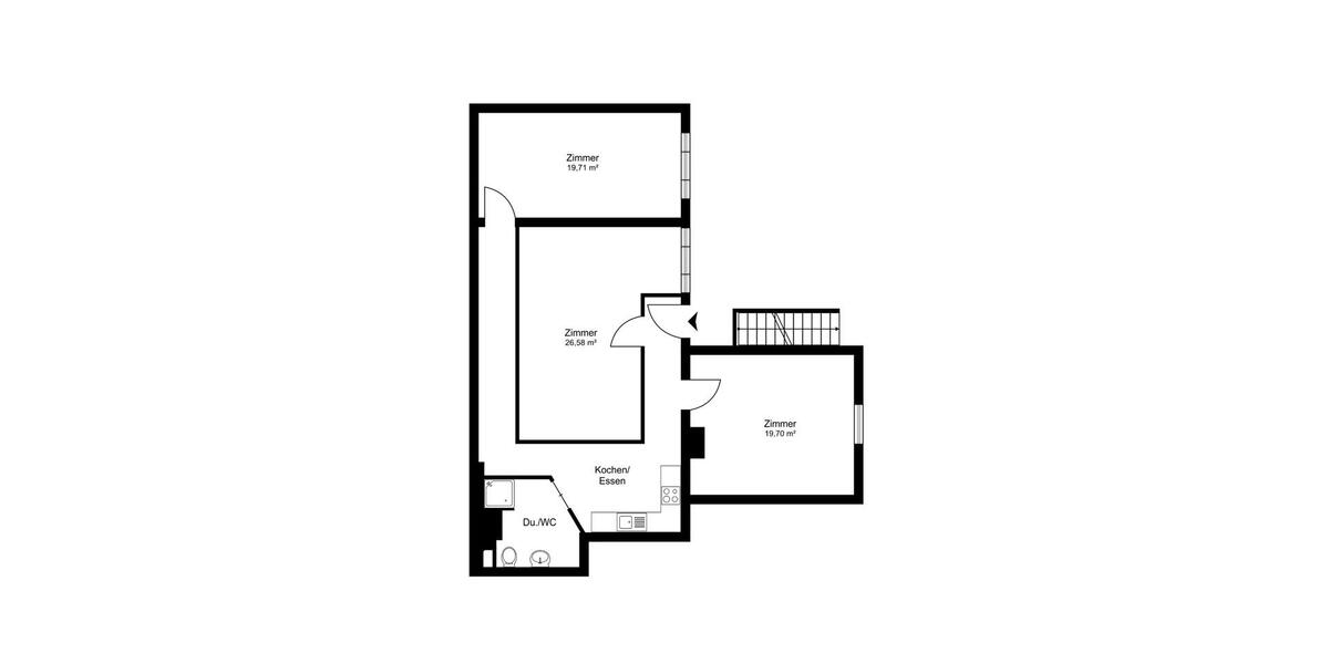 Erdgeschoßwohnung Augsburg Innenstadt - 3 Zimmer, 95 m&sup2;, 495.000&euro; | Angebot:26351823