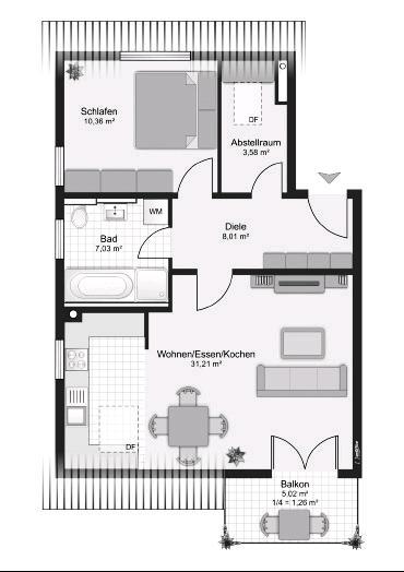 Maisonettenwohnung Kissing - 3 Zimmer, 80 m&sup2;, 360.000&euro; | Angebot:25252779