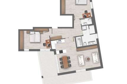 Wohnung Augsburg Innenstadt - 3 Zimmer, 102 m&sup2;, 815.000&euro; | Angebot:25999216