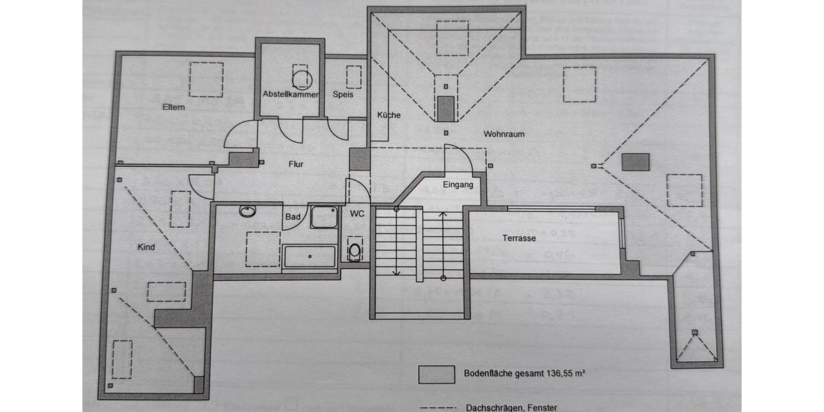 Dachgeschoßwohnung Augsburg Innenstadt - 3 Zimmer, 107 m&sup2;, 449.000&euro; | Angebot:25994591